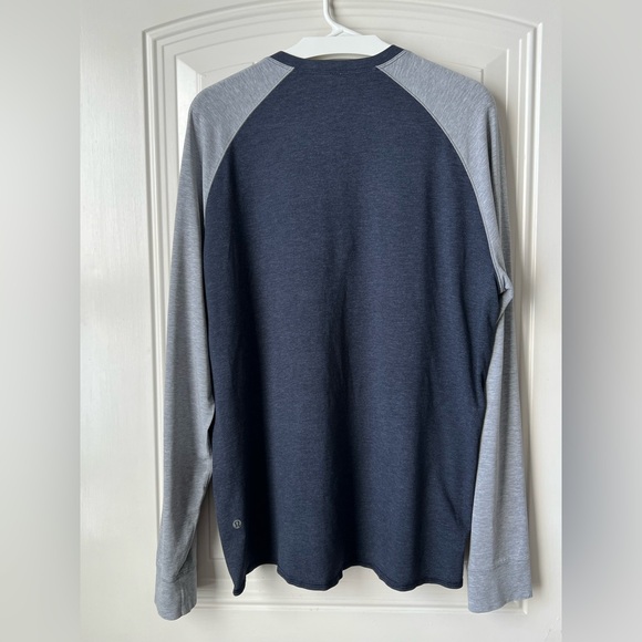 Lululemon Bodhi Long Sleeve L Heathered Inkwell Grey Vitasea - Picture 5 of 16